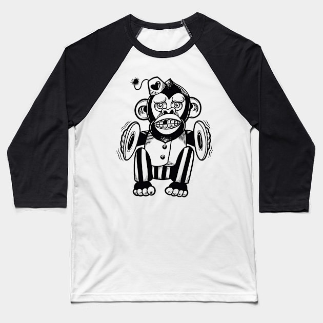 Monkey Baseball T-Shirt by Adorline